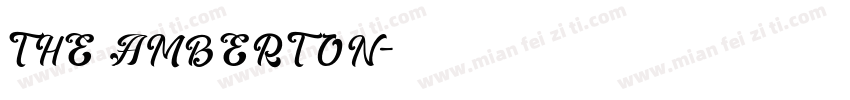 THE AMBERTON字体转换